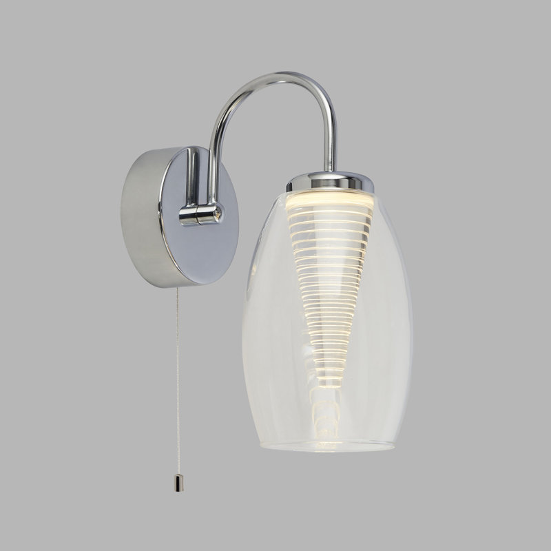 Ruari LED Armed Sconce, Clear