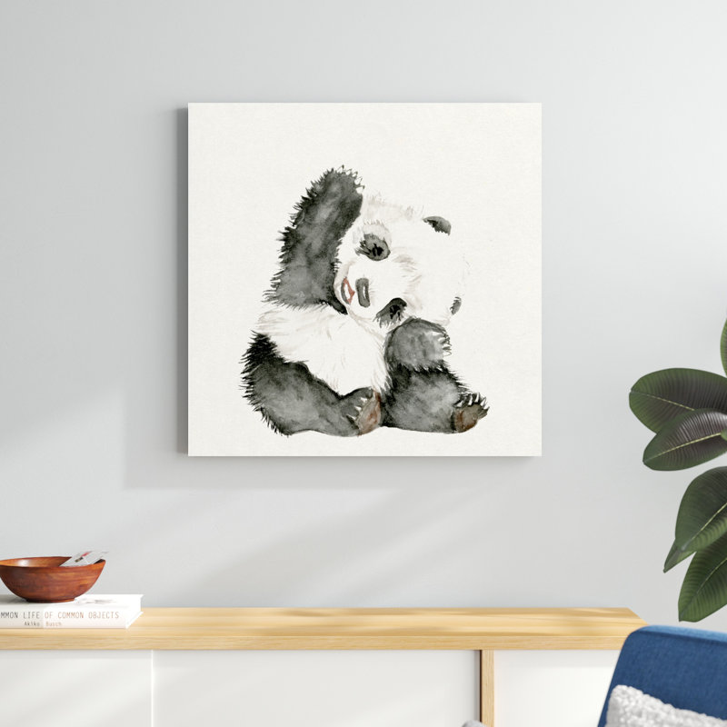 Bébé panda I, H 30 po x l 30 po x P 1,25 po