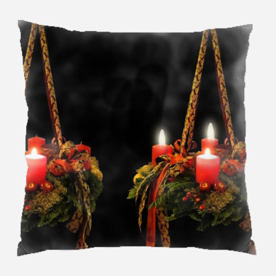 Canvas Outdoor Reversible Throw Pillow