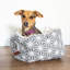 Hamm Geometric Polyester Pet Bed