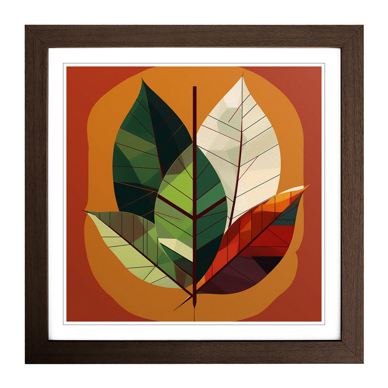 Leaf Bauhaus No.2 - Framed Print