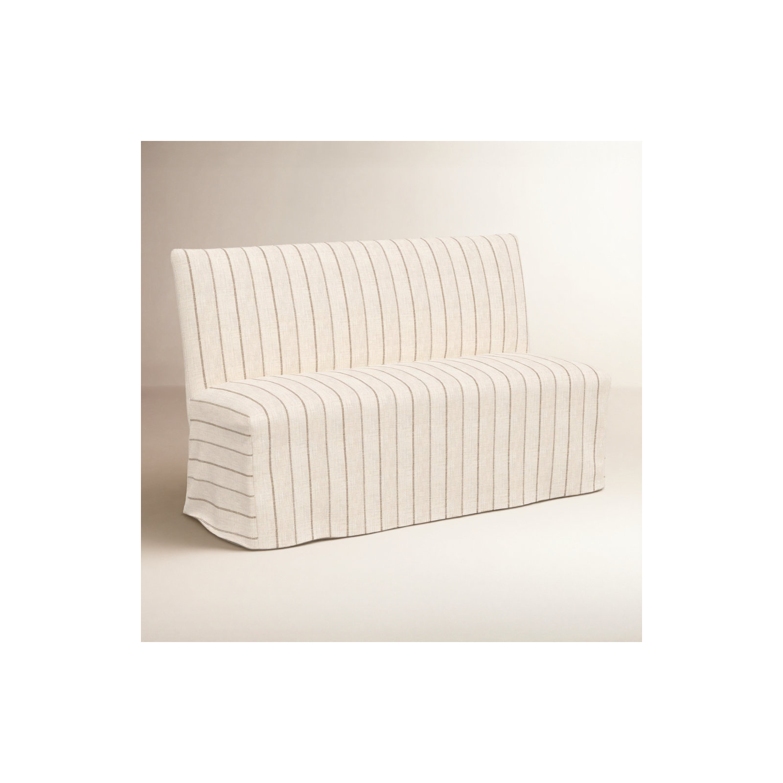 Ivanka Bench, Fritz Charcoal Stripe
