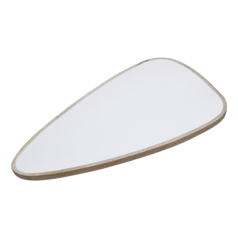 Gracie Oaks Moncada Wood Platter, 2cm H x 43cm W x 25cm D