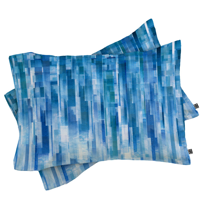 Taie d'oreiller Jacqueline Maldonado, Standard, Bleu
