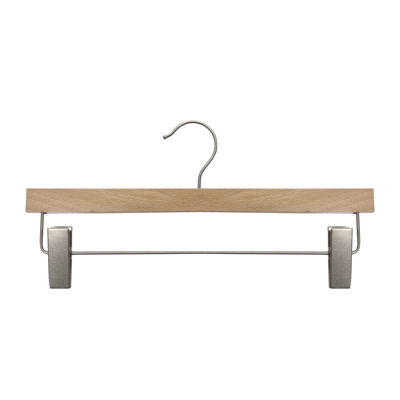 Wood Hangers With Clips for Skirt/Pants