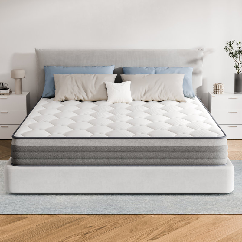 10" Plush Skin Friendly Memory Foam Anti Static Hybrid Mattresses In A Box With Certipur-US And Fire SGS Protection Certified