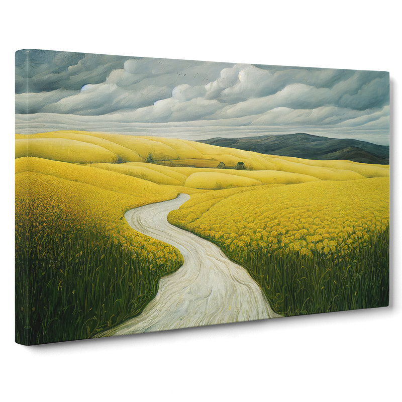 Brilliant Spring Meadow Landscape - Wrapped Canvas, 35cm H x 50cm W x 3cm D