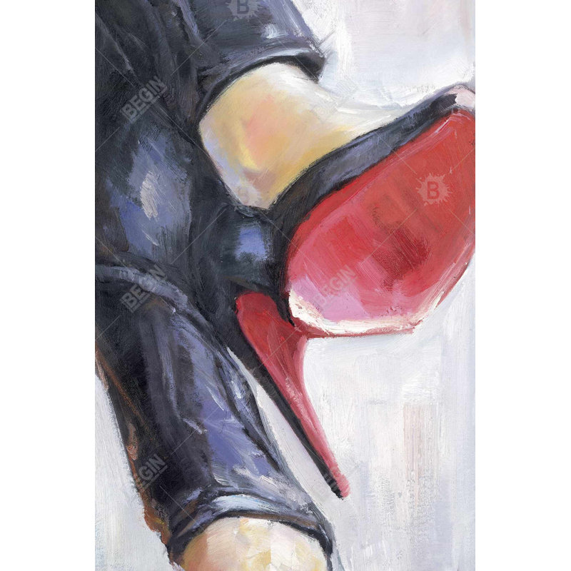 «Crossed Legs And High Heels» sur toile