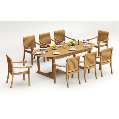 Napa Outdoor - Piece Teak Dining Set
