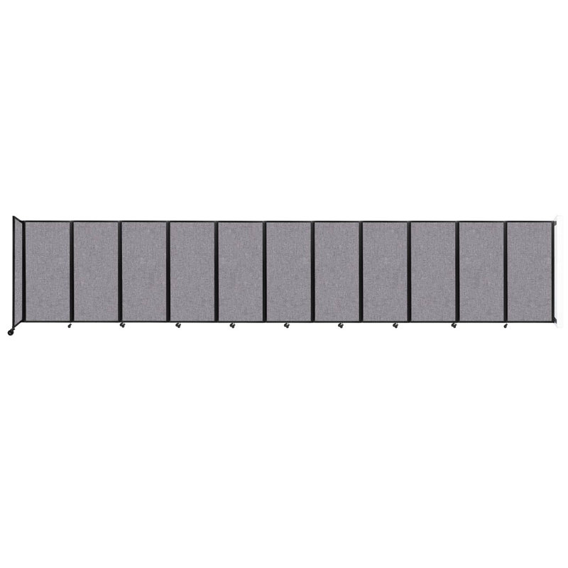 11 - Cloison pliante à panneaux, 11, H 72 po x l 366 po x P 12 po, Gris nuageux