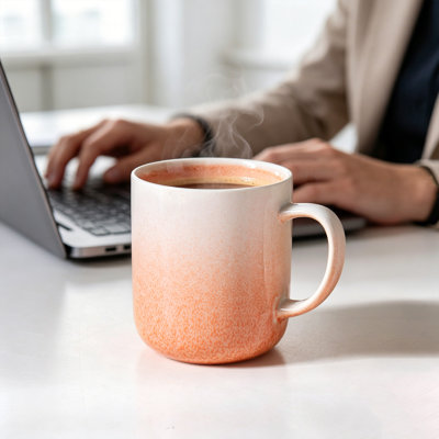 ALOFMO 4 Piece 14 OZ Stoneware Coffee Mugs