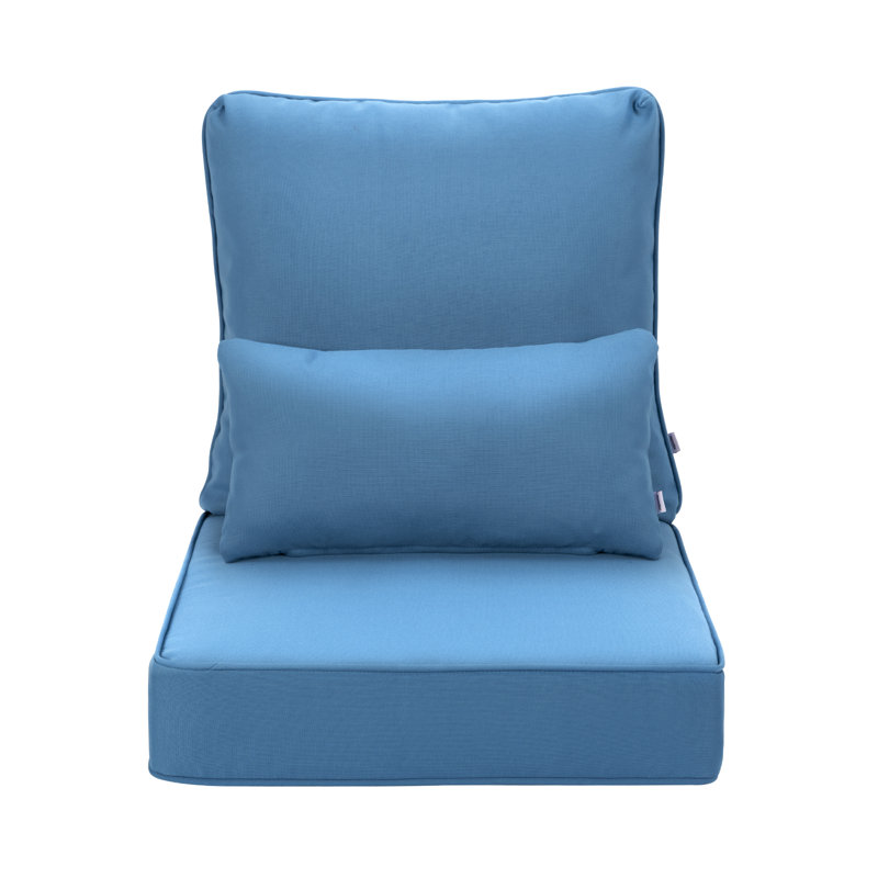  Coussin de siège / dossier d'extérieur, L 24 po x P 24 po, Gris clair