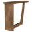 Oval Solid Mango Wood Entryway Console Table