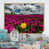 Toile naturelle avec cadre flottant