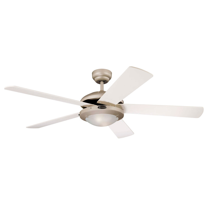 132 Cm Ceiling Fan, Titanium / Light Maple or White