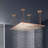 Fontana Latina Square Rose Gold Rainfall Waterfall Ceiling Mount Shower Head
