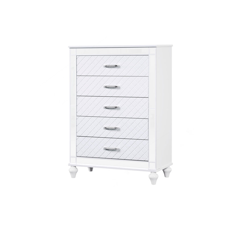Commode, champagne argenté