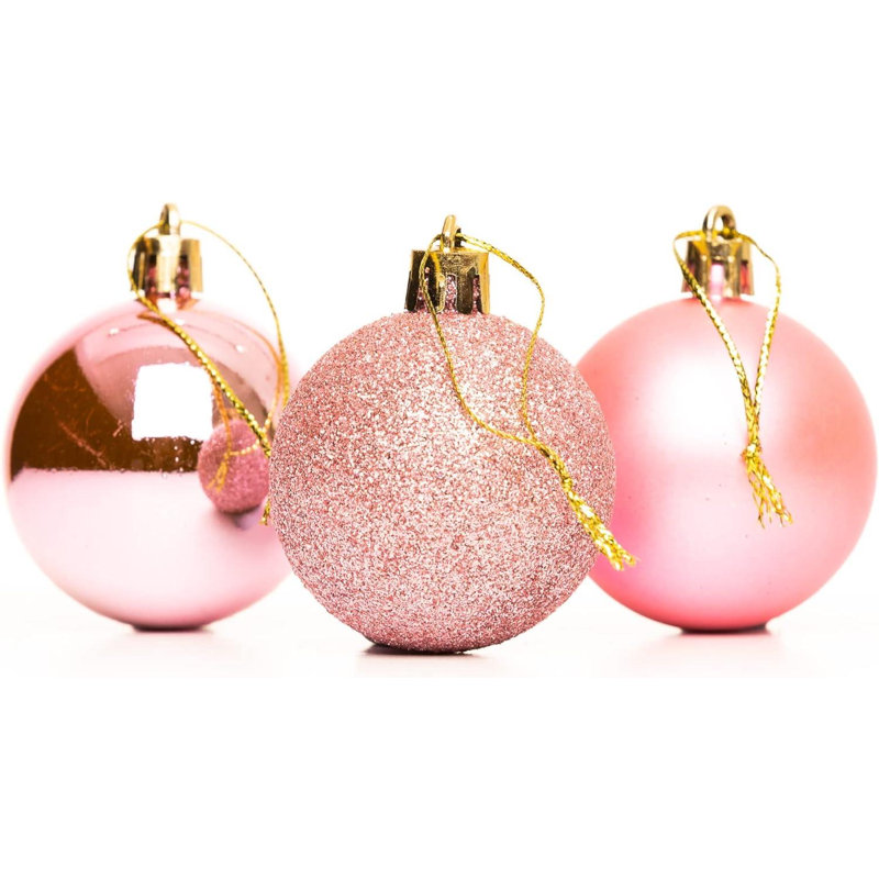 Polyvinyl Chloride (PVC) Bauble, 10cm H x 10cm W x 10cm D, Pale Pink
