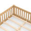 Lit double avec barrière de sécurité et porte pour enfants-582008249-582008250