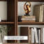 Bibliothèque standard en bois massif noyer moderne-1022390861