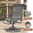 8-Person Patio Dining Set with 60“ Round Dining Table and 360° Swivel Textilene Rocking Chairs-321723439
