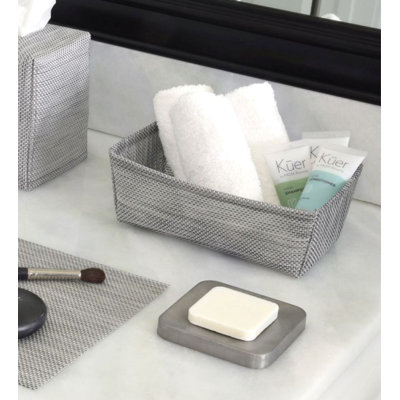 Porte-savon carré en acier inoxydable 4 po