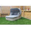 Laihla 160cm Wide Metal Patio Daybed with Cushions
