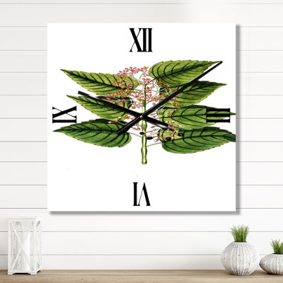 Vintage Plant Life XXVI - Horloge murale traditionnelle