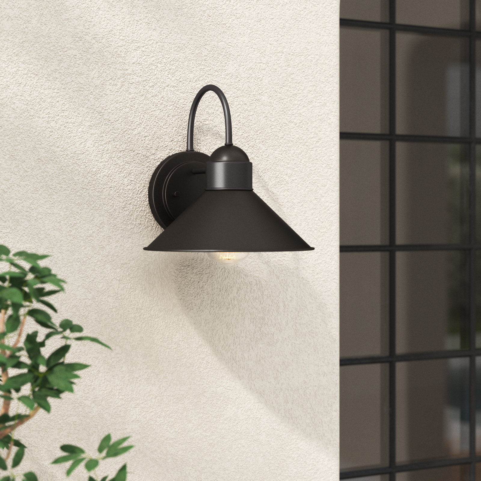 Meagan Single Light Bell Outdoor Wall Light