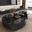 Table basse ronde en pierre supercristalline-108830315-108830313