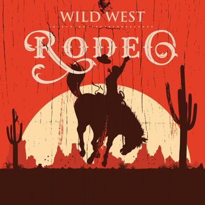 Jerrol " Rodeo Cowboy Riding " by Kanyakits