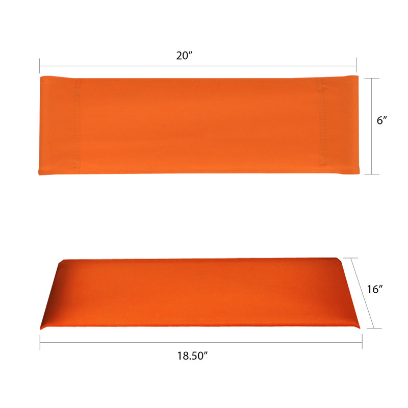 Somer Folding Director Chair Replacement Canvas, Tangerine