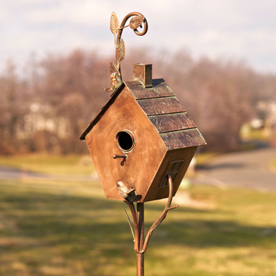Konate 71 in. H x 10 in. W x 7.5 in. D Stake Birdhouse