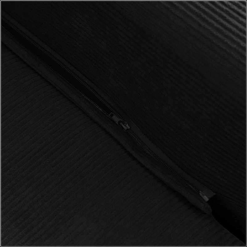 Canapé-lit Boneless, canapé-lit pliant 3 en 1 Corduroy, Noir