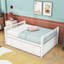 3 Drawers Full Wood Daybed with Twin Trundle-762847884