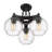 Saltash Glass Semi Flush Mount