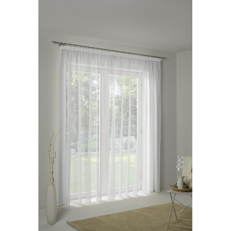 Hagerman Semi Sheer Curtain Single Panel, Width 295cm x Drop 450cm