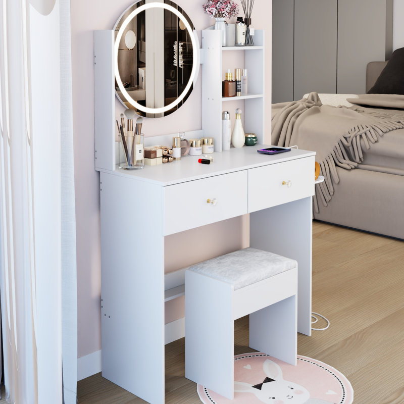 Table de meuble-lavabo à miroir 17 po