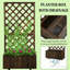 Jardinière, jardinière surélevée en bois avec jardinière et treillis pour plantes grimpantes