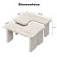 Table basse rectangulaire en bois détachable-1320202886