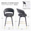 Tabouret de bar rotatif 29,5 po Roellig-1831422212
