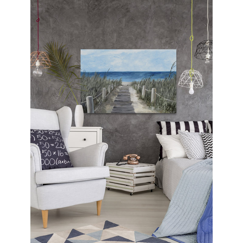 « beach wood path » par marmont hill, impression sur toile tendue, H 40 po x l 60 po