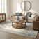 Myloh Transitional Gray/Aqua Performance Area Rug
