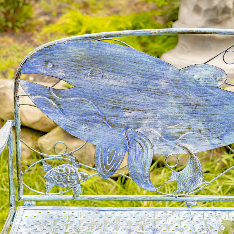 Banc de jardin en fer Hubler Whale