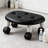 Accent Stool With Rolling Wheels