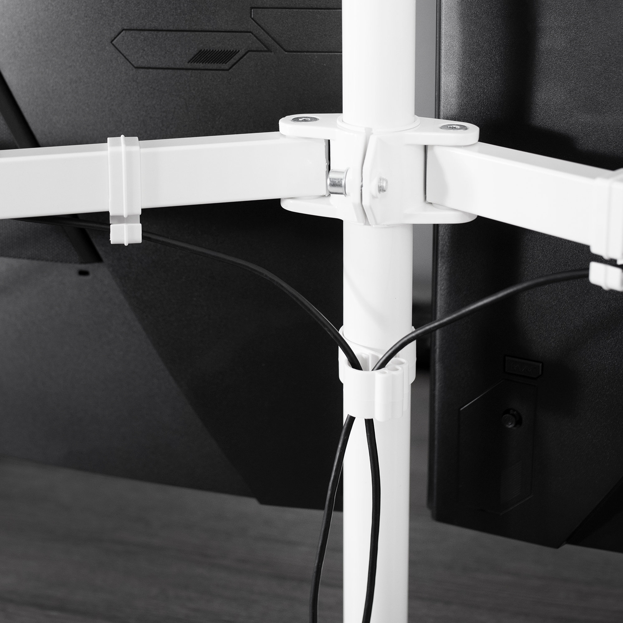 VIvo White Under Desk Cable Management Tray