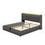 Upholstered Bed, 360 Surround LED Function, Buttons/Apps/Remote Control, Hydraulic Storage Bed With USB Type-C Charging-1148839184-1148839199