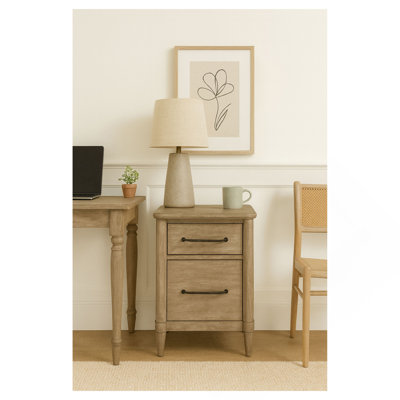 2 Drawer Filing Cabinet - Sand