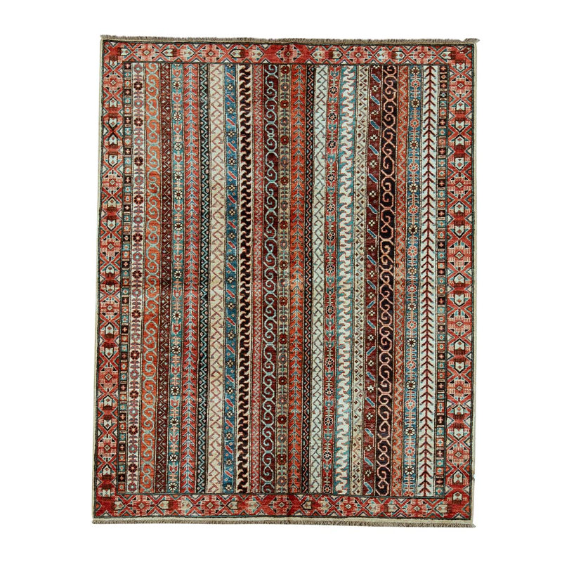 Hand Woven Wool Striped Area Rug