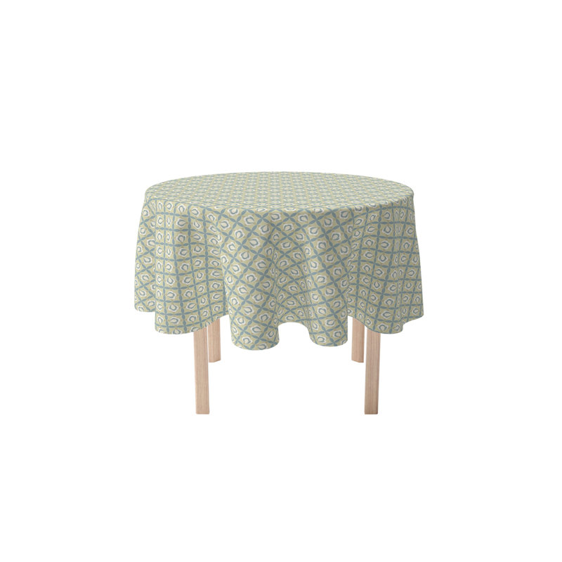 Round Cotton Twill Tablecloth